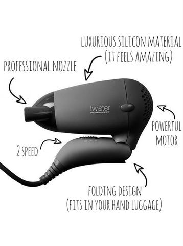 CENTINI - UKI TWISTER TRAVEL HAIR DRYER